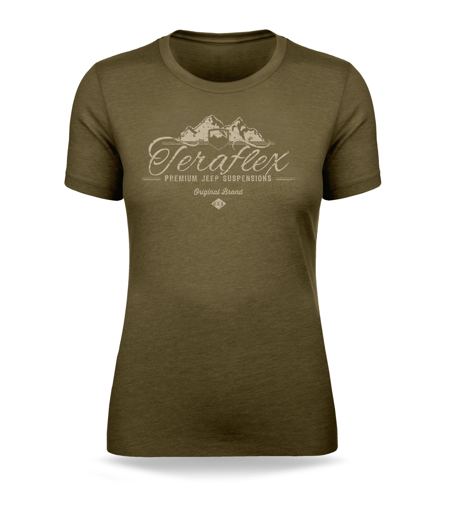 TeraFlex Women’s Script T-Shirt With Mountain Graphic, Small