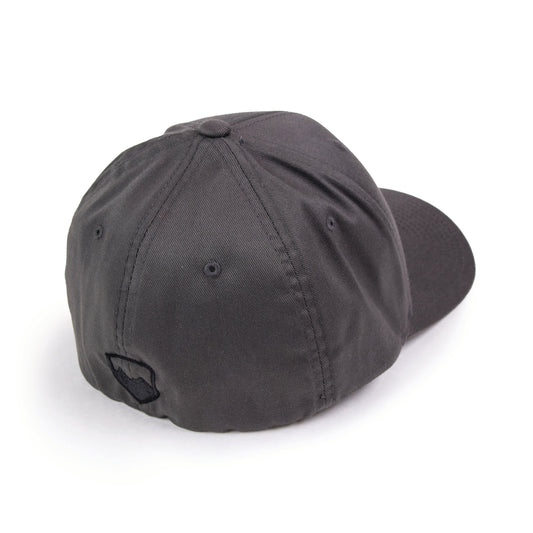 TeraFlex FlexFit Curved Visor Hat, Dark Gray/Black, Small/Medium 