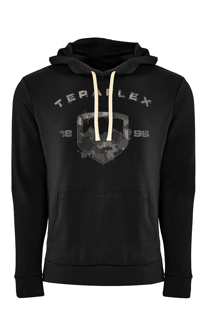 TeraFlex Icon Pullover Hoodie With Camo Graphic & Pocket, Small