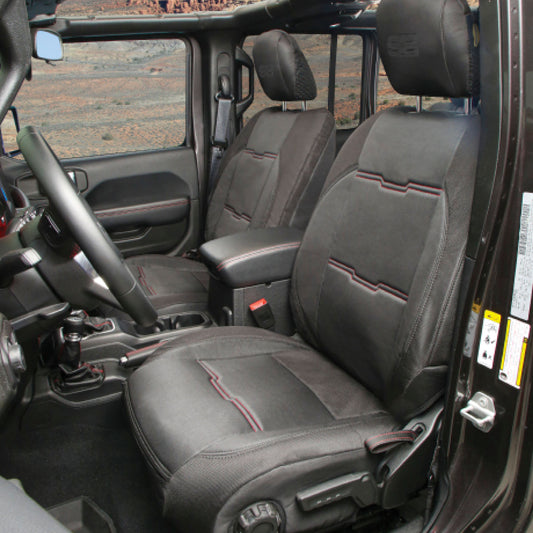 Smittybilt 2020-2025 Jeep Gladiator JT Neoprene Seat Cover Set Front/Rear, Black Gen 2, 2020+, 578101