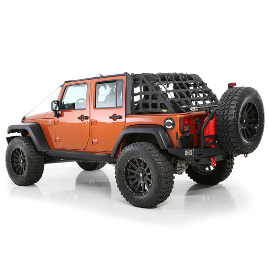 Smittybilt 2007-2018 Jeep Wrangler JKU C-RES2 HD Cargo Restraint System, 2" Black Diamond Web, 581135