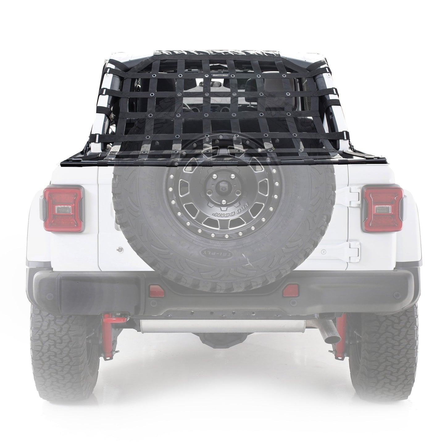 Smittybilt 2018-2025 Jeep Wrangler JLU C-RES2 HD Cargo Restraint System, 2" Black Diamond Web, 18+, 587135
