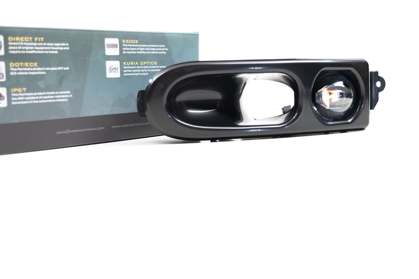 Morimoto Porsche 911 / 993 XB LED Fogs, 1994-1998, Pair, Paintable, LF643