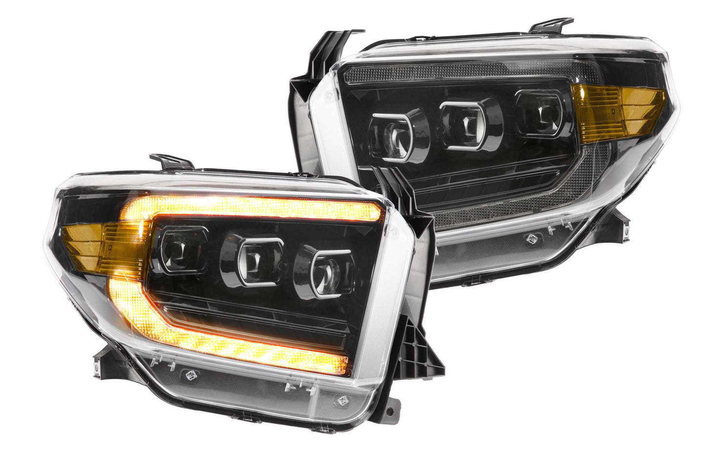 Morimoto Toyota Tundra XB LED Headlights, 2014-2021, Pair, ASM, Amber DRL, Gen 2, LF532.2-A-ASM