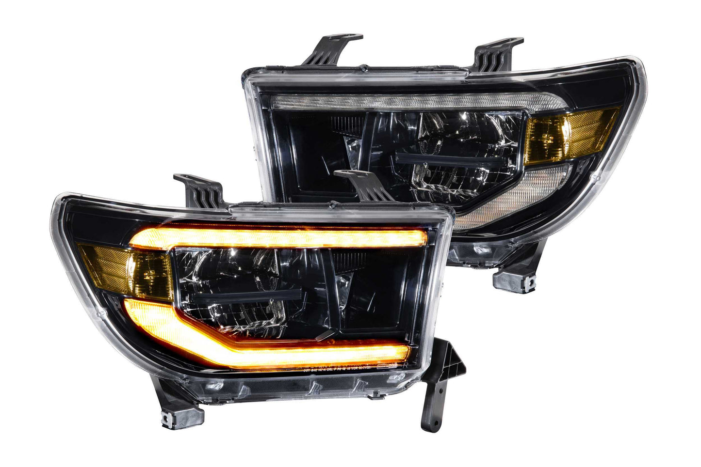 Morimoto Toyota Tundra / Toyota Sequoia XB LED Headlights, 2007-2013, Pair, ASM, Amber DRL, LF533-A-ASM