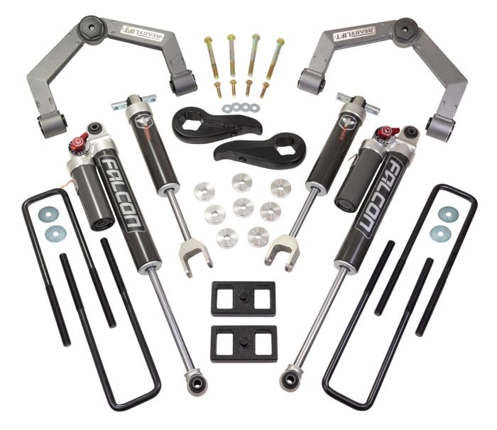 ReadyLift Chevrolet Silverado 2500 HD/3500 HD/GMC Sierra 2500 HD/3500 HD 3" SST 2.1 Lift Kits with Fabricated Control Arms and Falcon 2.1 Monotube Shocks, 2011-2019, RWD/4WD, 62-35160