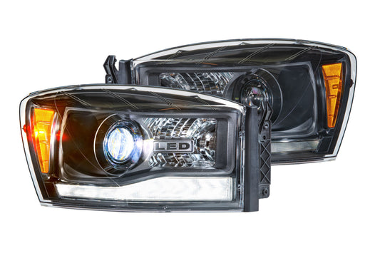 Morimoto Dodge Ram XB Hybrid LED Headlights, 2006-2008, Pair, ASM, LF558