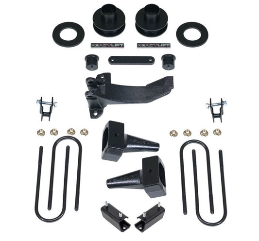 ReadyLift Ford F250 2.5" SST Lift Kits with 4" Rear Tapered Blocks, 1 Piece Drive Shaft without Shocks, 2011-2016, 4WD, 69-2524