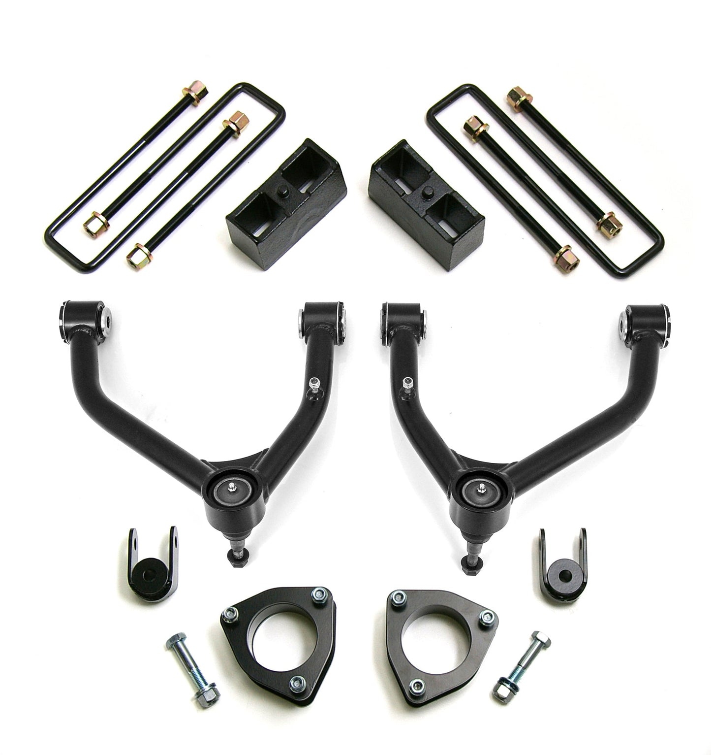 Chevrolet Silverado 1500/GMC Sierra 1500 4'' SST Lift Kit with Upper Control Arms for Forged Steel OE Upper Control Arms without Shocks, 2007-2016, RWD, 69-3285