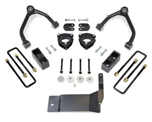 Chevrolet Silverado 1500/GMC Sierra 1500 4'' SST Lift Kit with Upper Control Arms for Aluminum or Stamped Steel OE Upper Control Arms without Shocks, 2014-2018, RWD/4WD, 69-3414