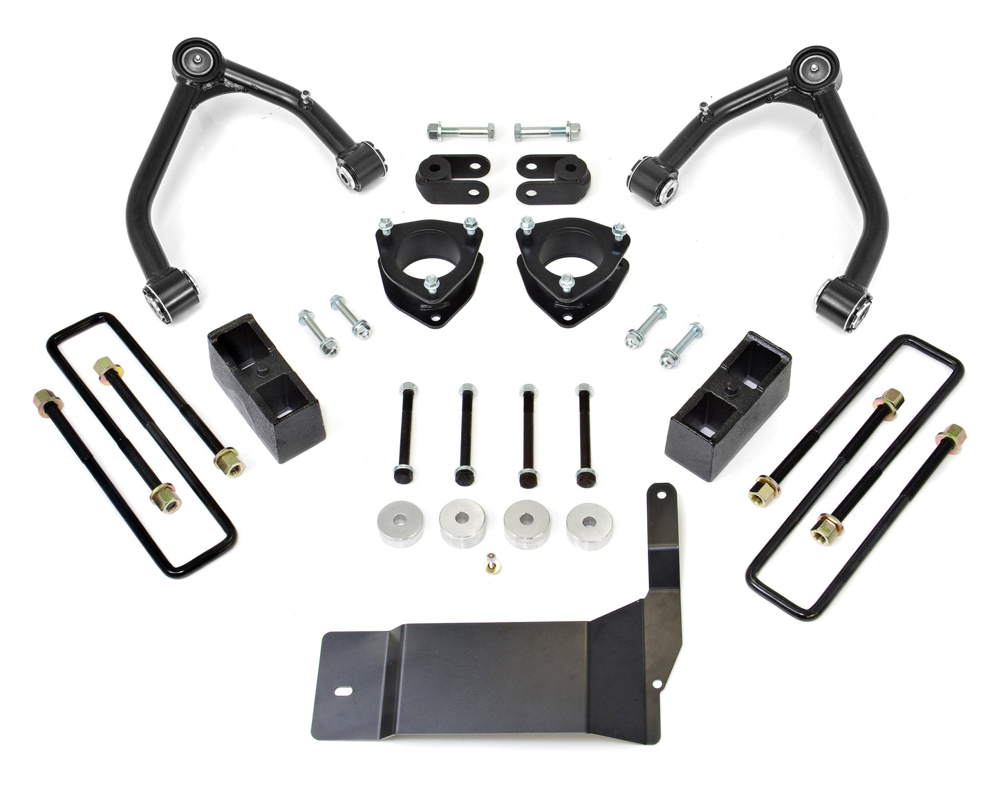 Chevrolet Silverado 1500/GMC Sierra 1500 4'' SST Lift Kit with Upper Control Arms for Cast Steel OE Upper Control Arms without Shocks, 2014-2016, 4WD, 69-3416