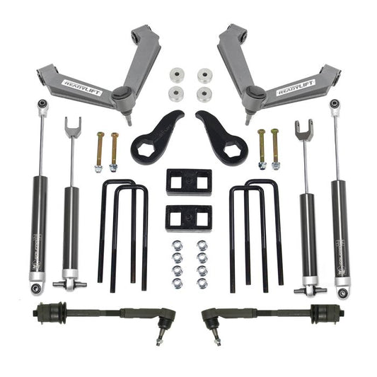 ReadyLift Chevrolet Silverado 2500 HD/GMC Sierra 2500 HD 3.5'' SST Lift Kits Front with 2" Rear with Fabricated Control Arms with Falcon 1.1 Monotube Shocks, 2011-2019, RWD/4WD, 69-35140