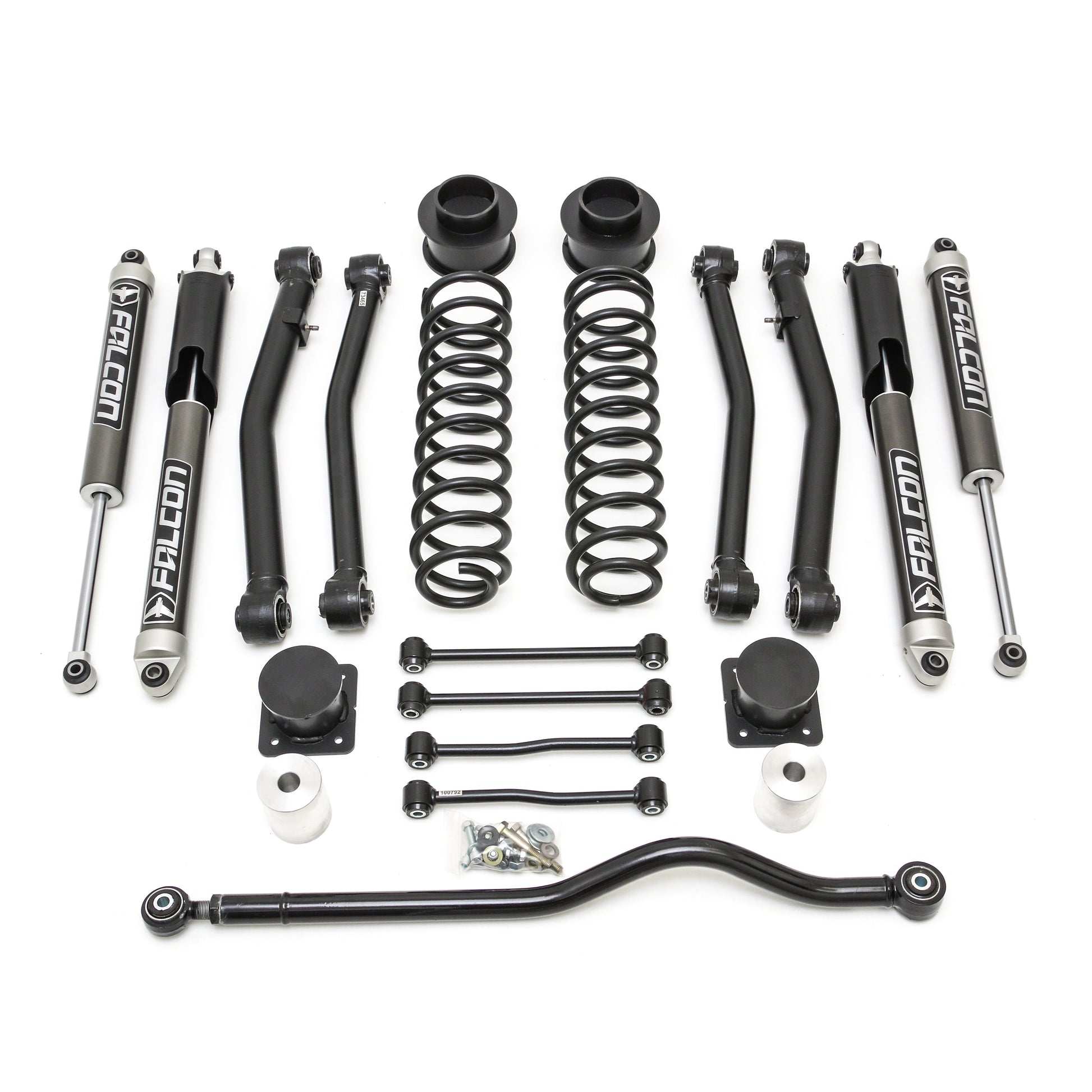 Jeep Gladiator JT 4'' Terrain Flex 4-Arm Kit with Falcon 2.1 Shocks, includes front track bar, 2020-2023, 4WD, 69-6041