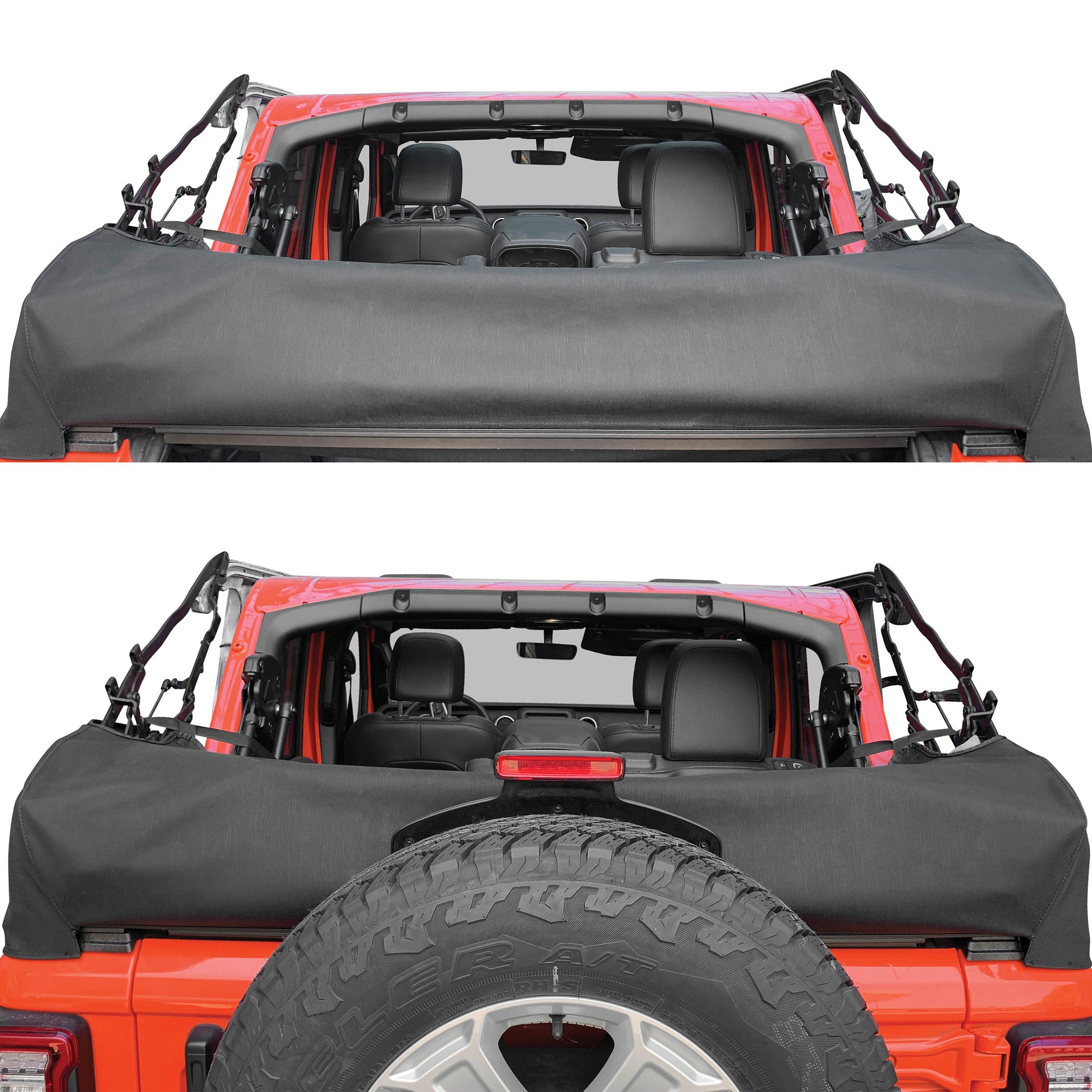 Smittybilt 2018-2025 Jeep Wrangler JLU Soft Top Storage Boot, Black, 18+, 700235