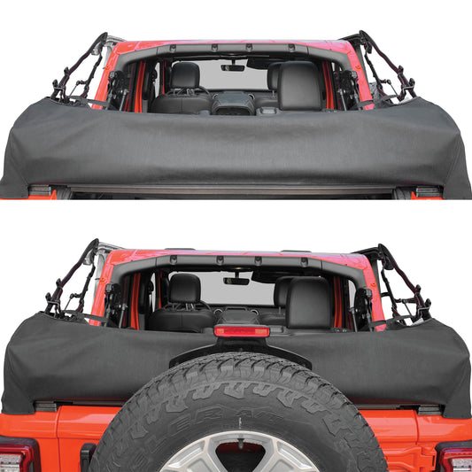 Smittybilt 2018-2025 Jeep Wrangler JLU Soft Top Storage Boot, Black, 18+, 700235