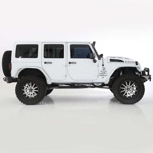 Smittybilt 2007-2018 Jeep Wrangler JKU Apollo Sliders with Step, 76734