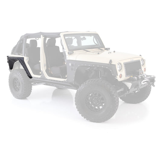 Smittybilt 2007-2018 Jeep Wrangler JKU XRC Rear Armor Corner Guards, Textured Black, 76882