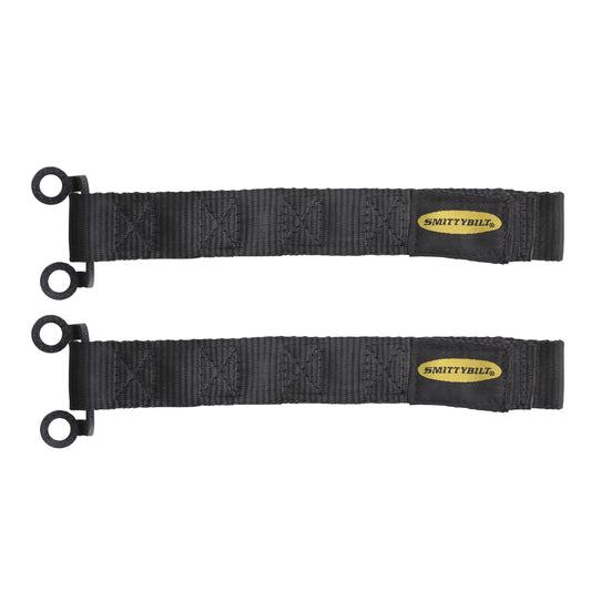 Smittybilt Universal Adjustable Door Strap Pair, Black, 769401