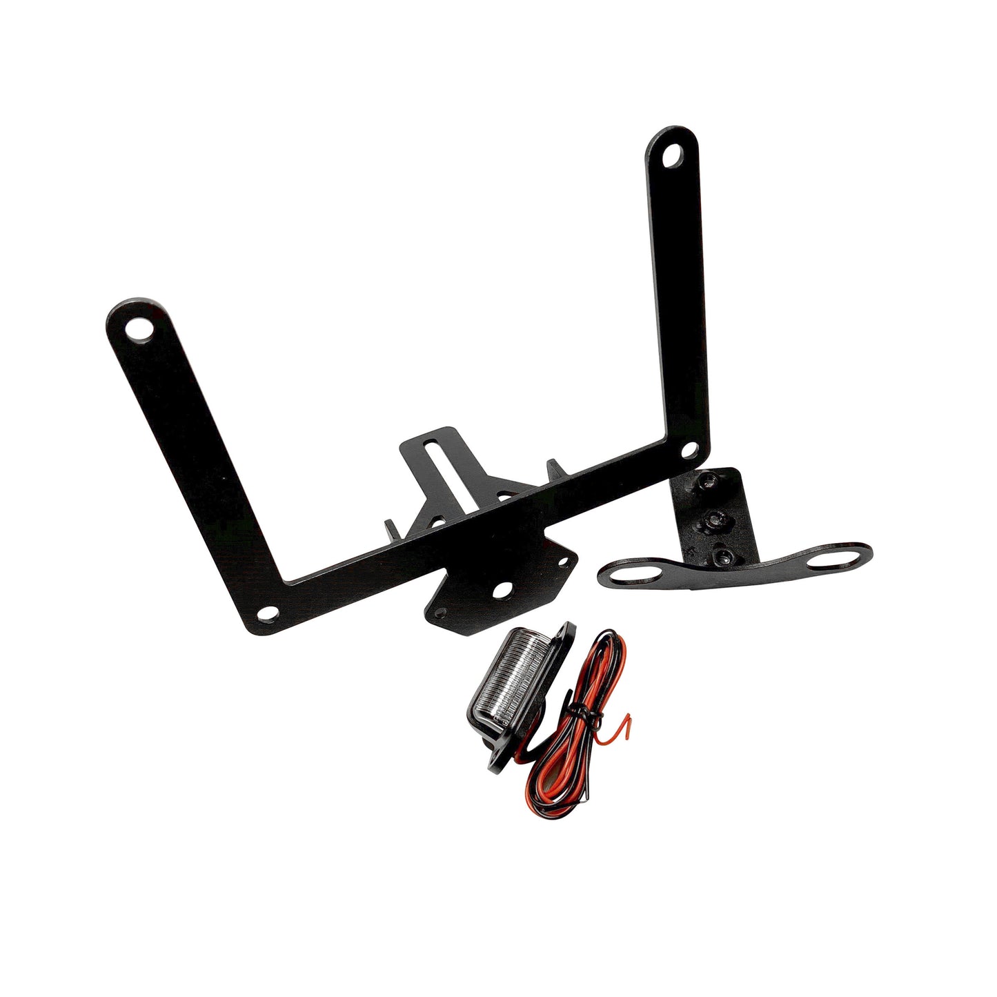 Smittybilt 2018-2025 Jeep Wrangler JL/JLU License Plate Relocation Bracket, Black, 18+, 7734