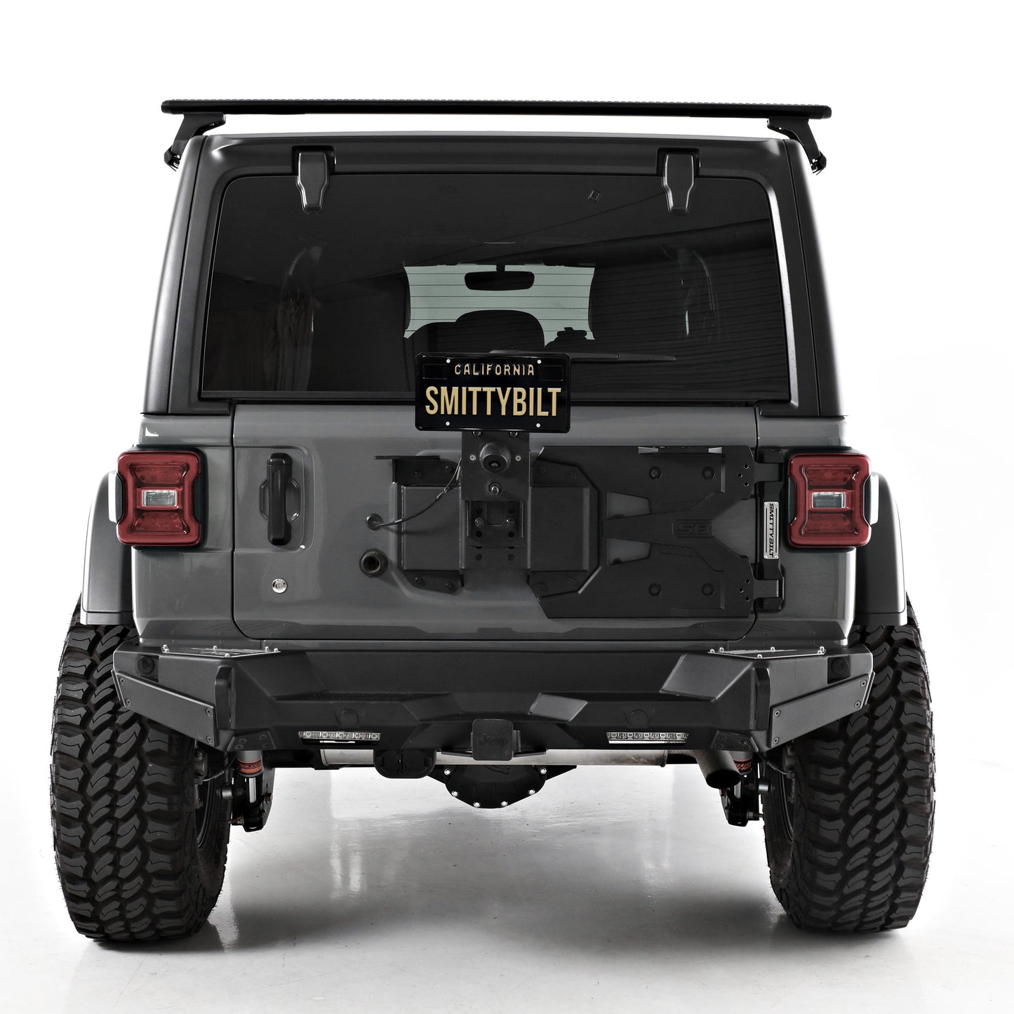 Smittybilt 2018-2025 Jeep Wrangler JL/JLU HD Pivot Tire Carrier, 18+ 7743