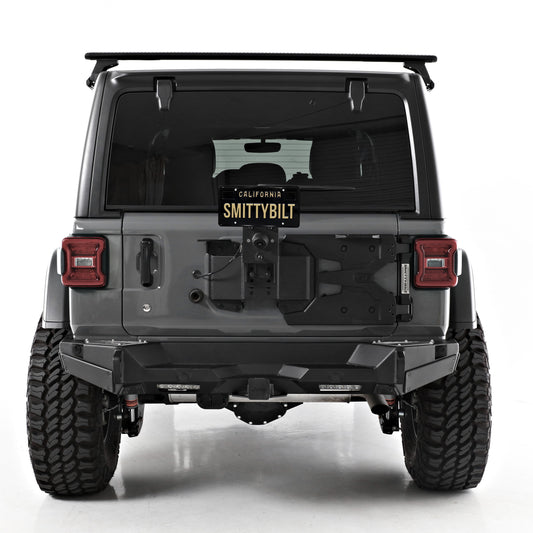Smittybilt 2018-2025 Jeep Wrangler JL/JLU HD Pivot Tire Carrier, 18+ 7743