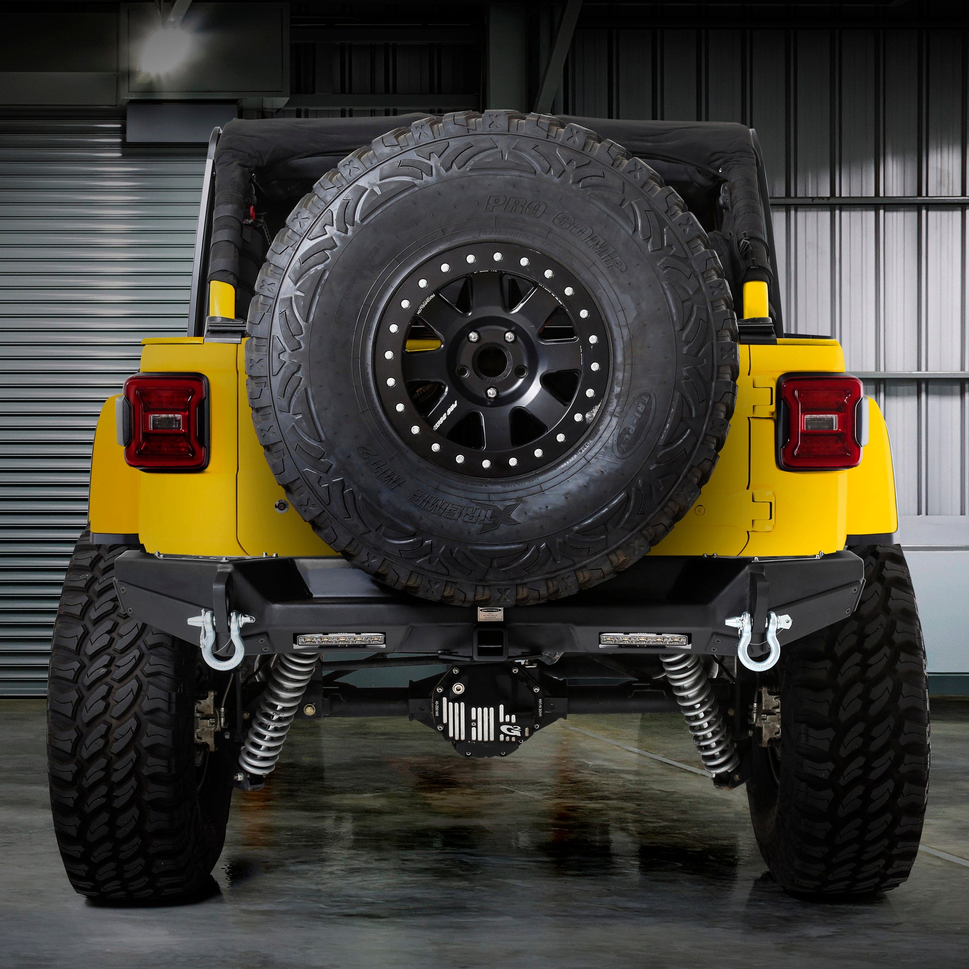 Smittybilt 2018-2025 Jeep Wrangler JL/JLU XRC Gen 2 Rear Bumper, Textured Black, 18+, 77858