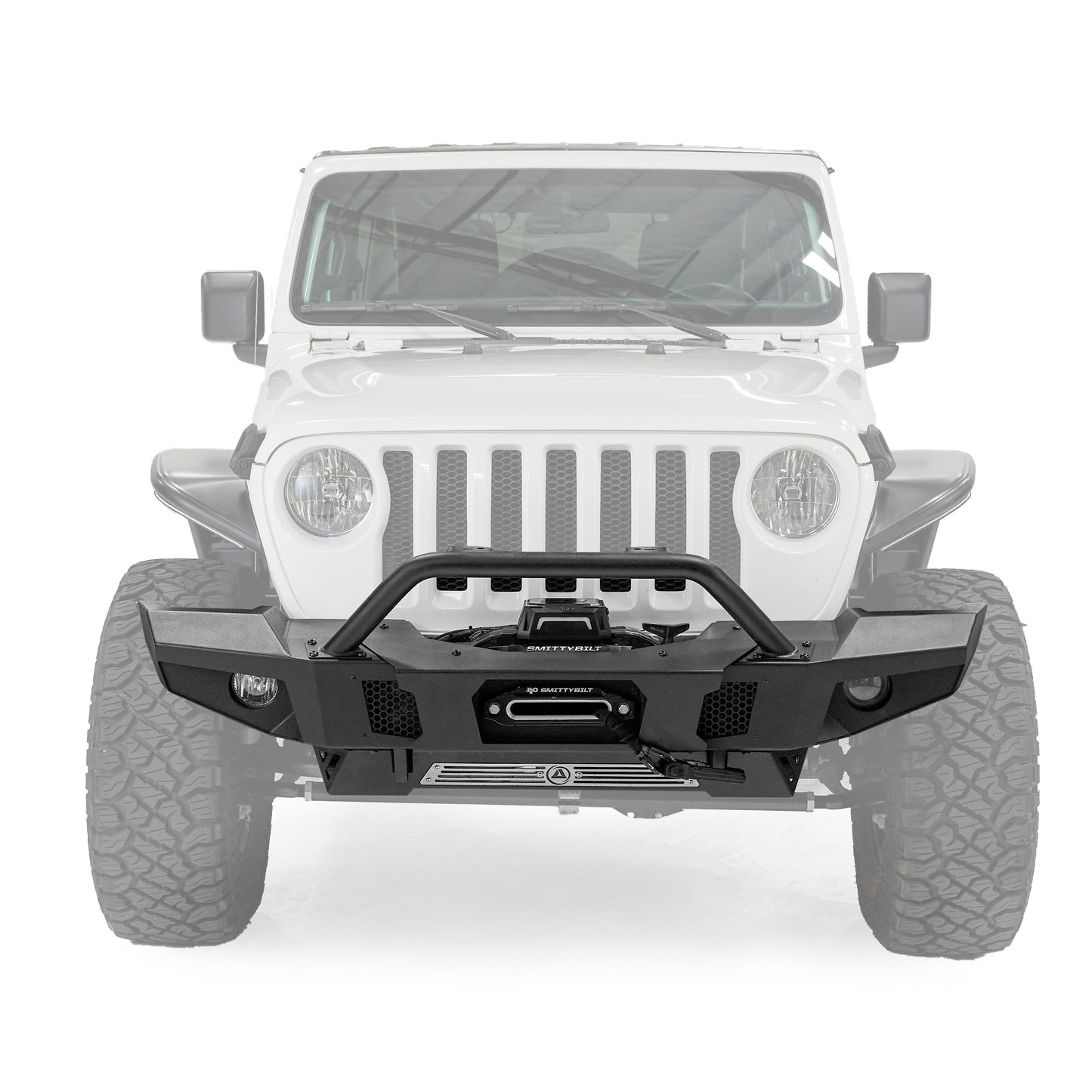 Smittybilt 2020-2025 Jeep Gladiator JL/JT / 2007-2025 Jeep Wrangler JK XRC Atlas Front Bumper, Textured Black, 77892