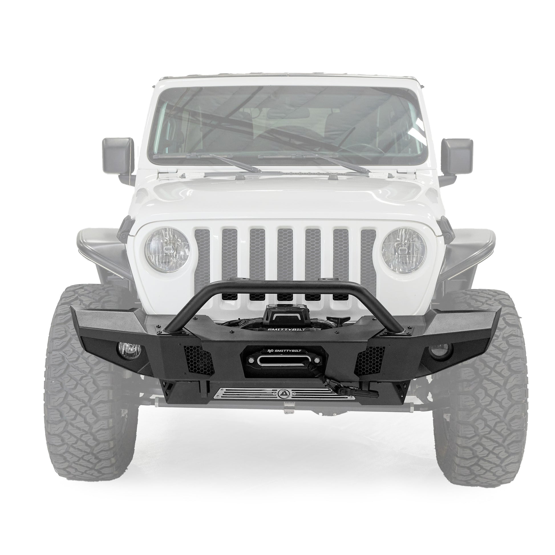 Smittybilt 2020-2025 Jeep Gladiator JL/JT / 2007-2025 Jeep Wrangler JK XRC Atlas Front Bumper, Textured Black, 77892