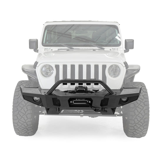 Smittybilt 2020-2025 Jeep Gladiator JL/JT / 2007-2025 Jeep Wrangler JK XRC Atlas Front Bumper, Textured Black, 77892