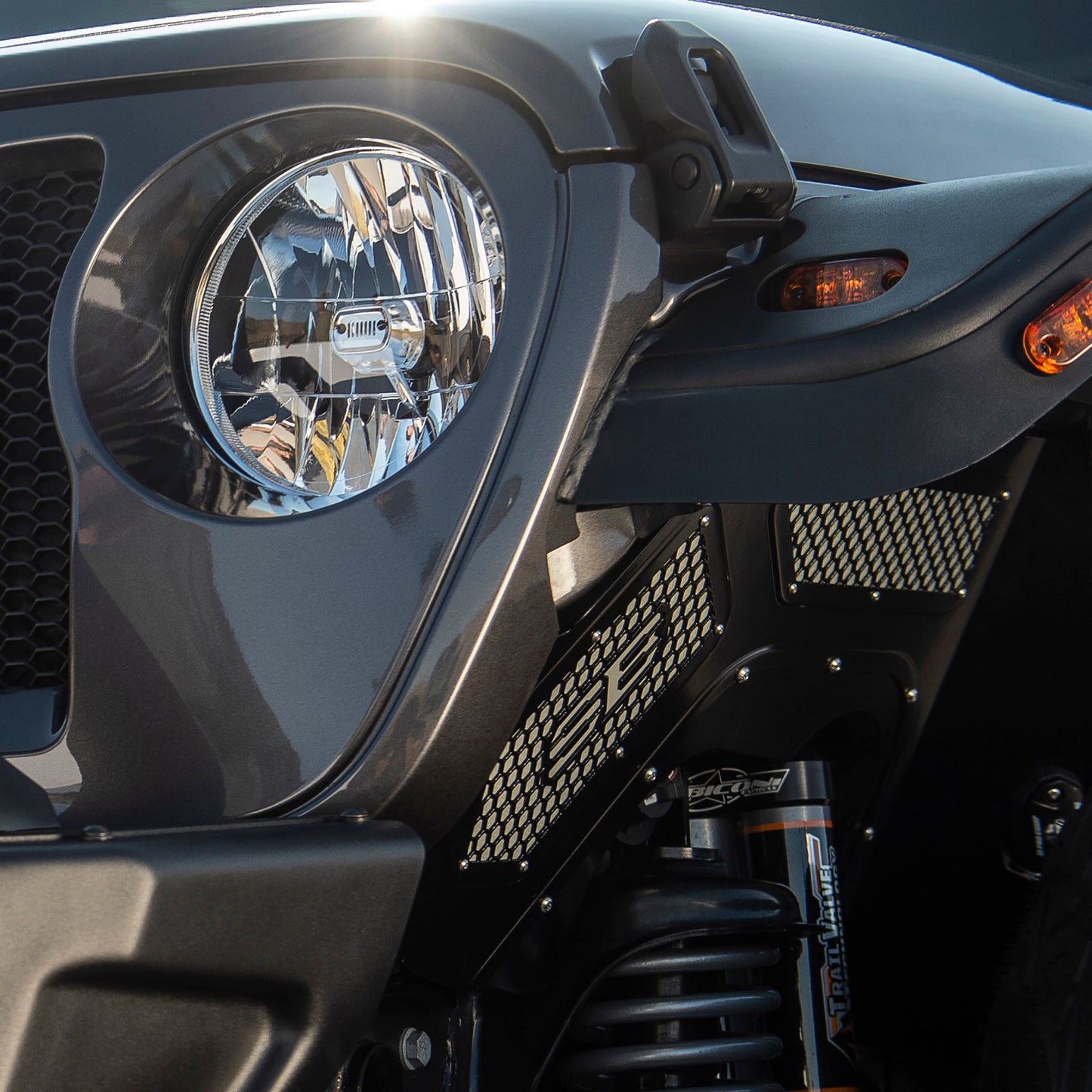 Smittybilt 2018-2025 Jeep Wrangler Front and Rear Inner Fender Liner Kit, 77984-4DKIT