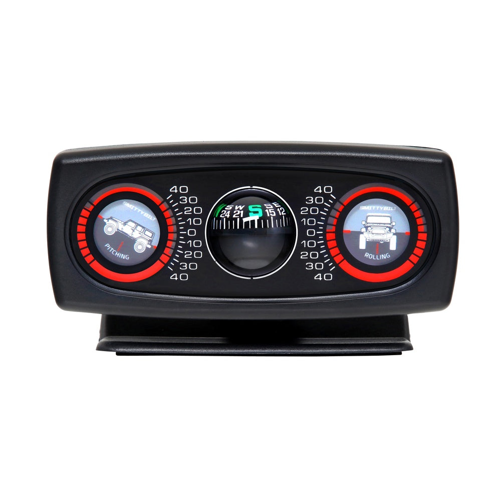 Smittybilt Universal Clinometer II, Jeep Graphic with Compass, 791006