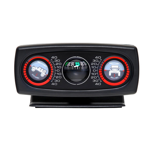 Smittybilt Universal Clinometer II, Jeep Graphic with Compass, 791006