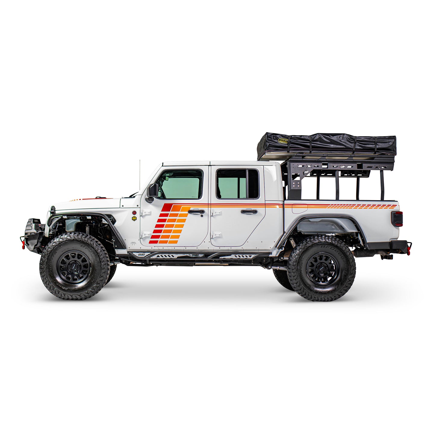 Smittybilt 2020-2025 Jeep Gladiator JT Apollo Sliders with Step, 20+, 79734