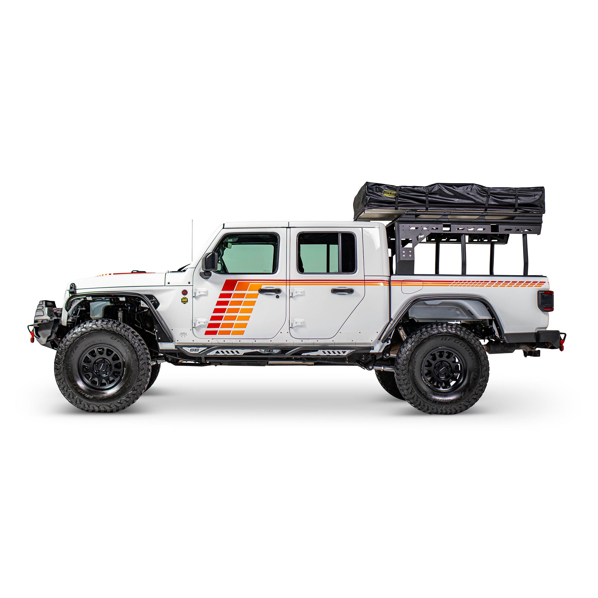 Smittybilt 2020-2025 Jeep Gladiator JT Apollo Sliders with Step, 20+, 79734
