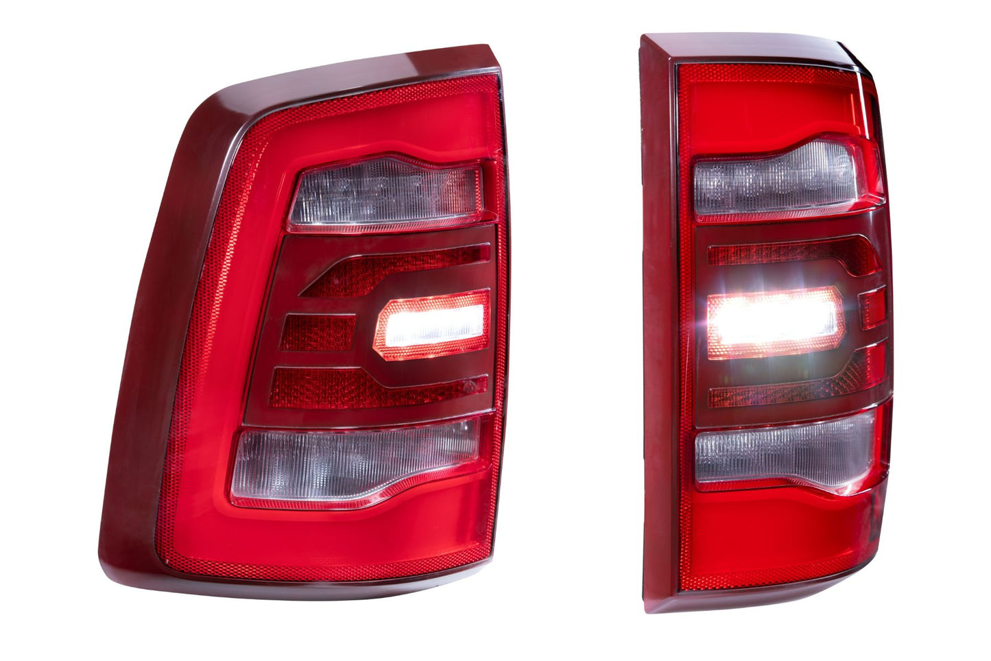 GTR Lighting Dodge Ram Carbide LED Tail Lights, 2009-2018, Pair, Facelift, Red, GTR.TL05