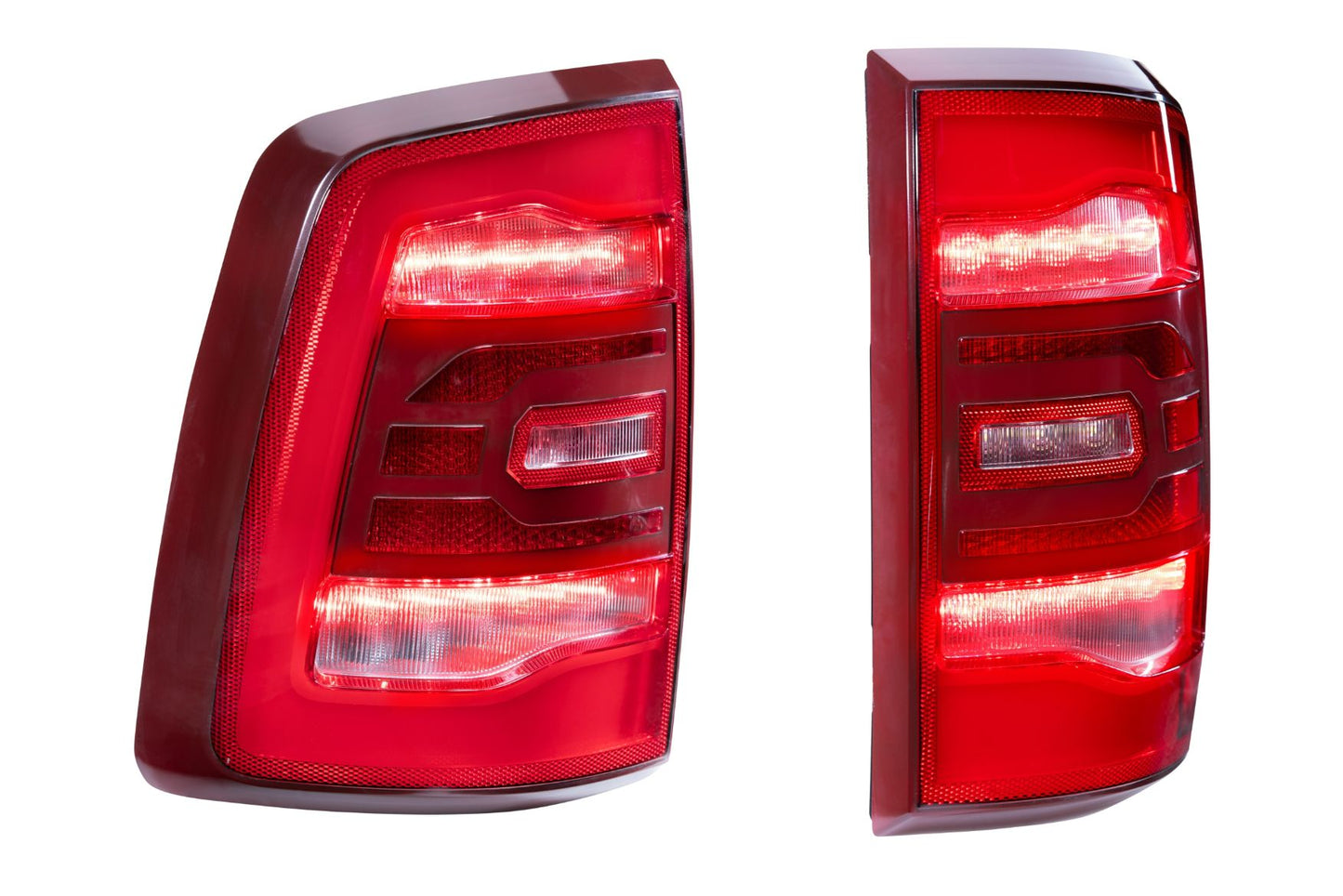 GTR Lighting Dodge Ram Carbide LED Tail Lights, 2009-2018, Pair, Facelift, Red, GTR.TL05