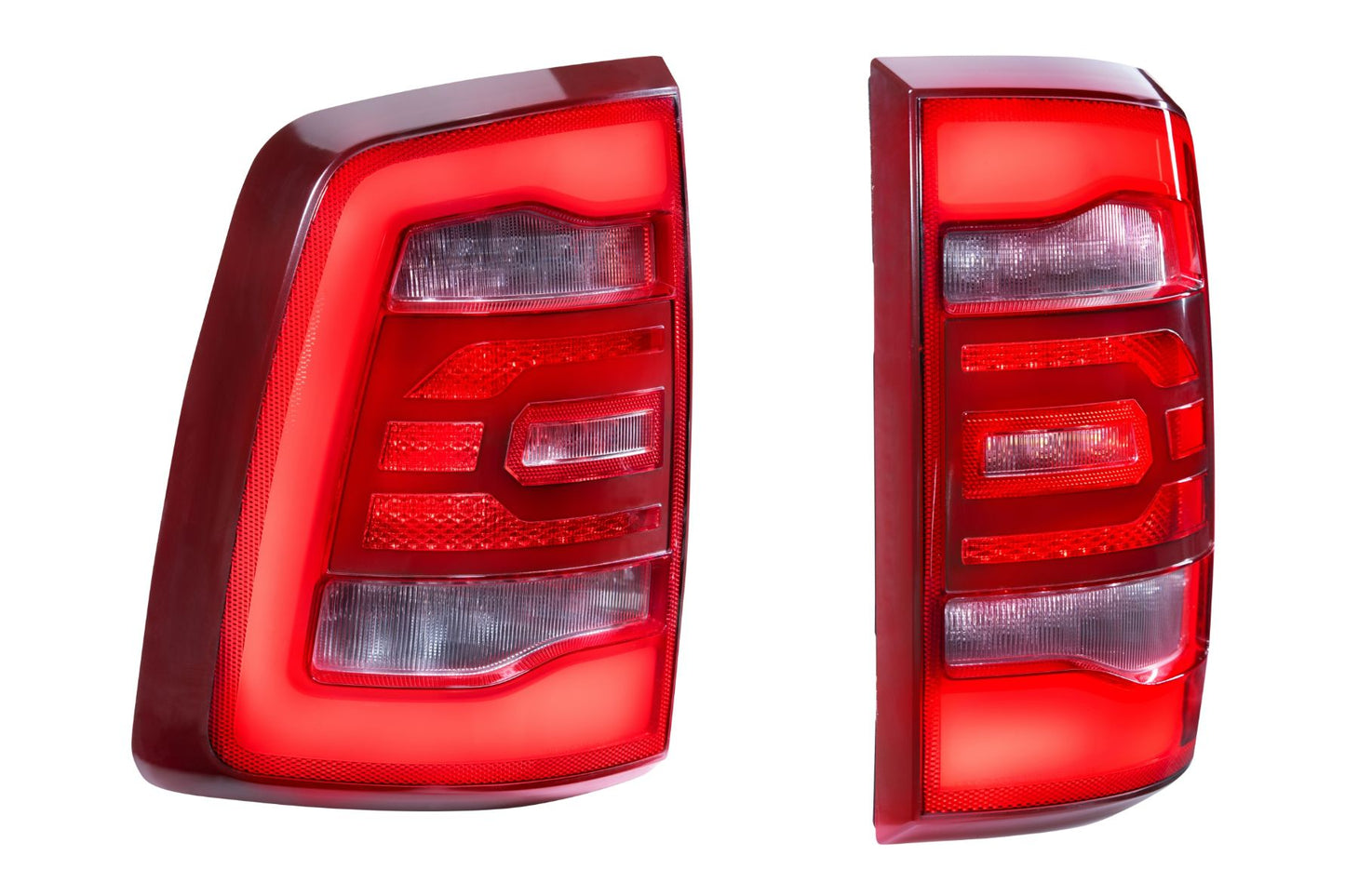 GTR Lighting Dodge Ram Carbide LED Tail Lights, 2009-2018, Pair, Facelift, Red, GTR.TL05