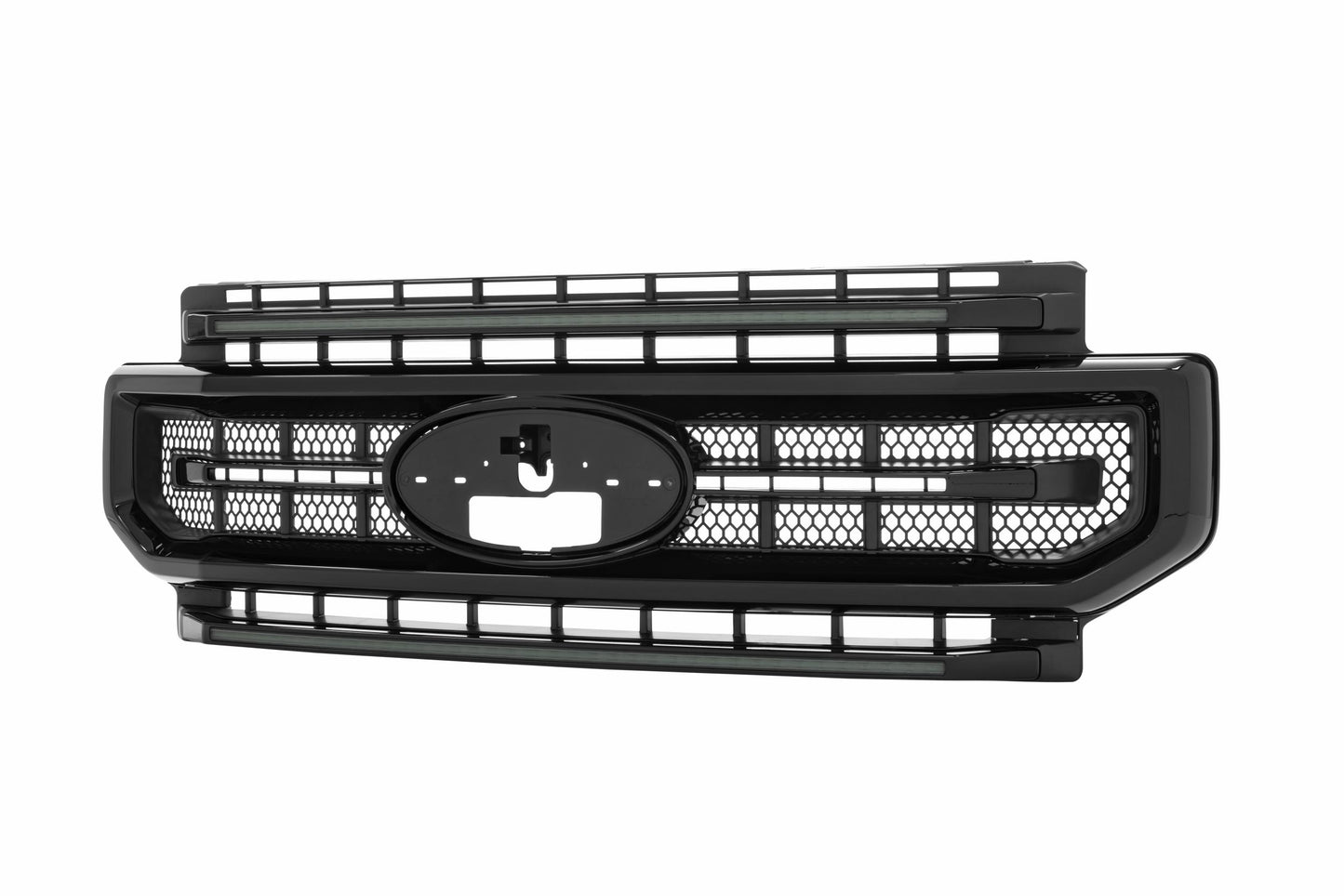 Morimoto Ford Super Duty XBG LED Grilles, 2020-2022, All Models, Gloss Black, White DRL, XBG10