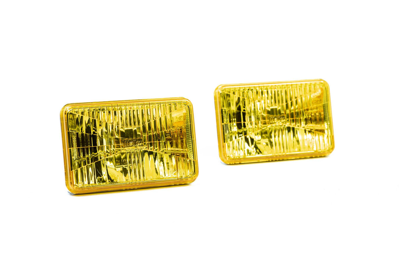 Holley RetroBright Headlights, Euro Yellow, 4x6" Rectangle, LFRB100