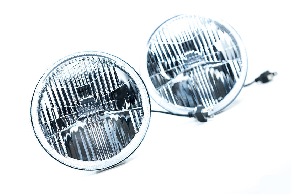 Holley RetroBright Headlights, Classic White, 5.75" Round, LFRB125