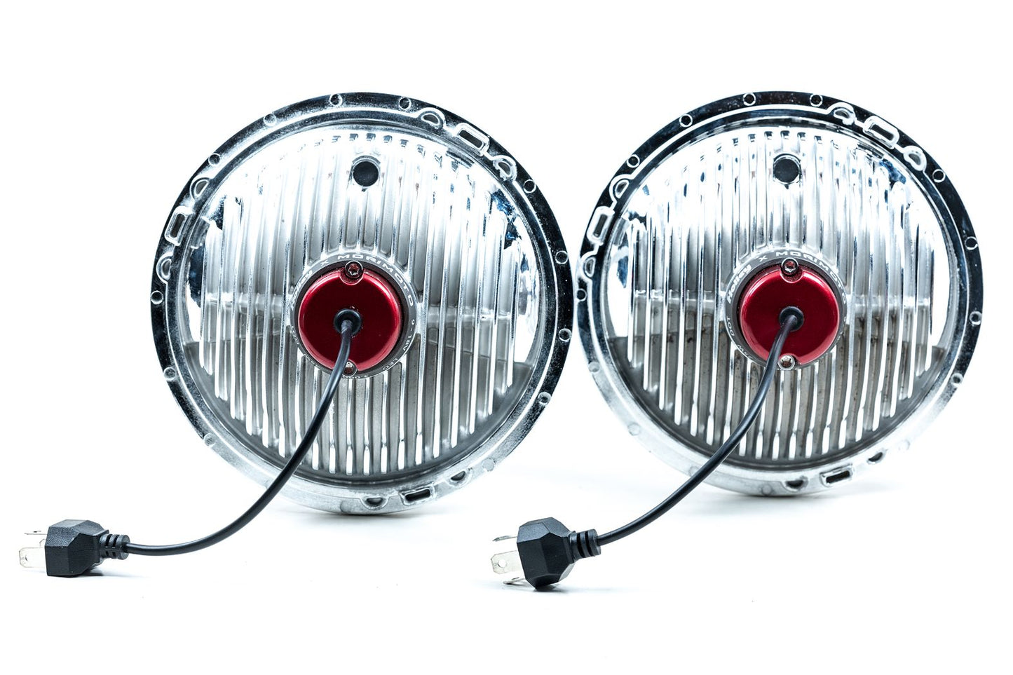 Holley RetroBright Headlights, Classic White, 7" Round, LFRB135