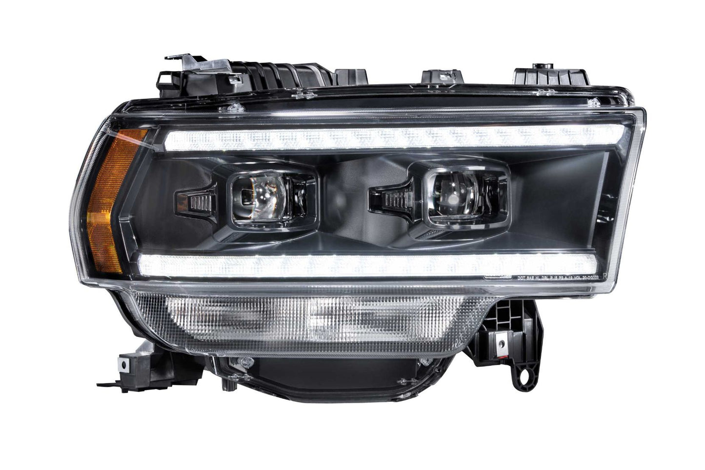 Morimoto Dodge Ram HD 2500 / 3500 XB Hybrid LED Headlights, 2019+, Without OEM Projector LEDs, Pair, ASM, LF704