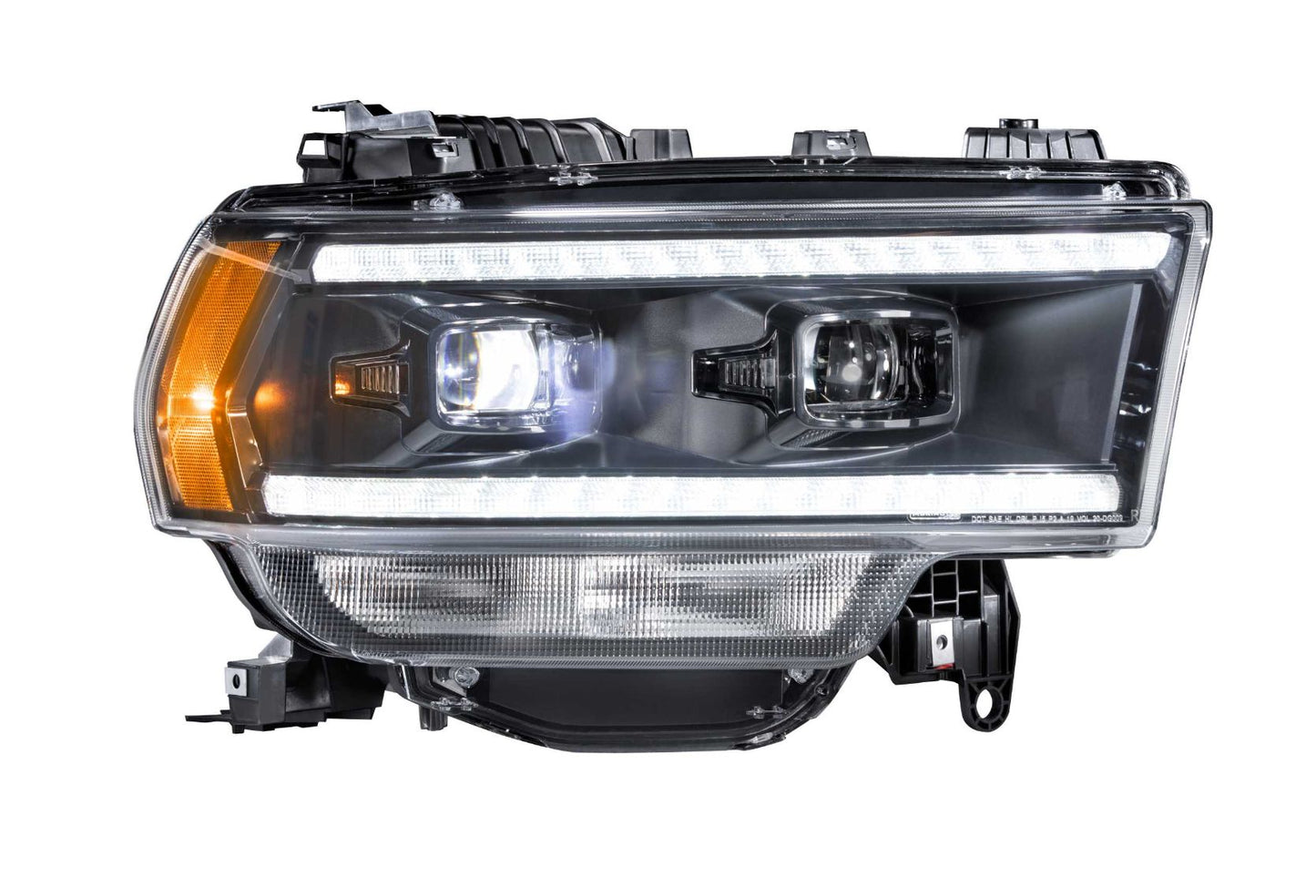 Morimoto Dodge Ram HD 2500 / 3500 XB Hybrid LED Headlights, 2019+, Without OEM Projector LEDs, Pair, ASM, LF704