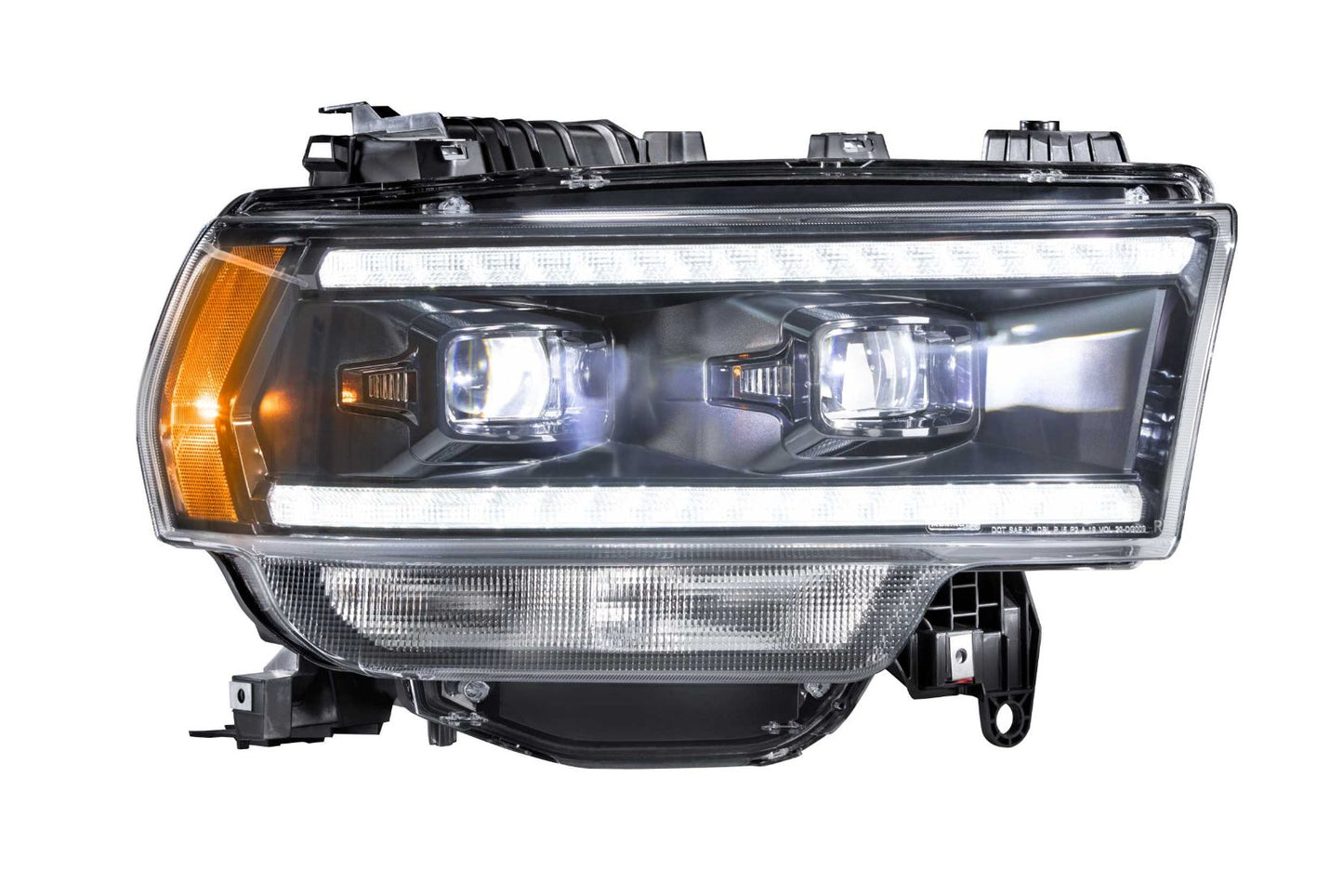 Morimoto Dodge Ram HD 2500 / 3500 XB Hybrid LED Headlights, 2019+, Without OEM Projector LEDs, Pair, ASM, LF704