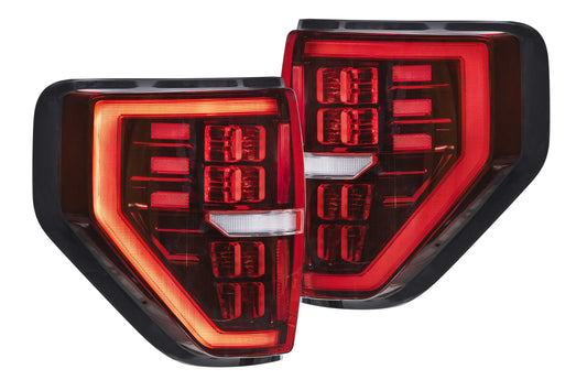 Morimoto Ford F-150 Trucks XB LED Tail Lights, 2009-2014, All Models, Pair, Red, LF720