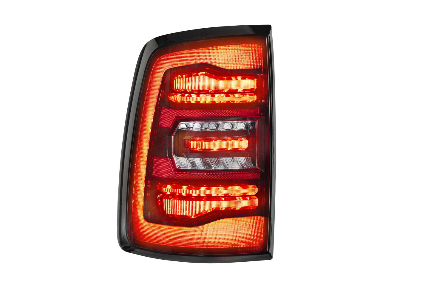 Morimoto Dodge Ram Trucks XB LED Tail Lights, 2009-2018, All Models, Pair, Red, Generation II, LF725