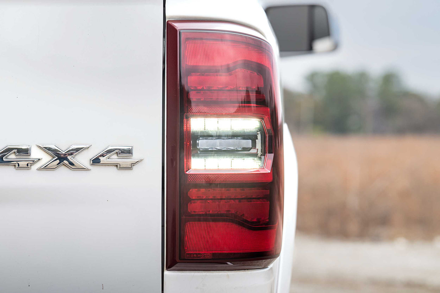 Morimoto Dodge Ram Trucks XB LED Tail Lights, 2009-2018, All Models, Pair, Red, Generation II, LF725