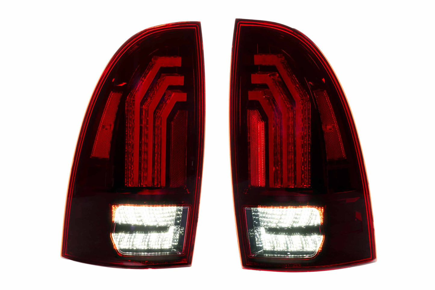 Morimoto Toyota Tacoma XB LED Tail Lights, 2005-2015, Fits: SR, SR5, Limited, and TRD Pro, Red Lens, Set, LF726