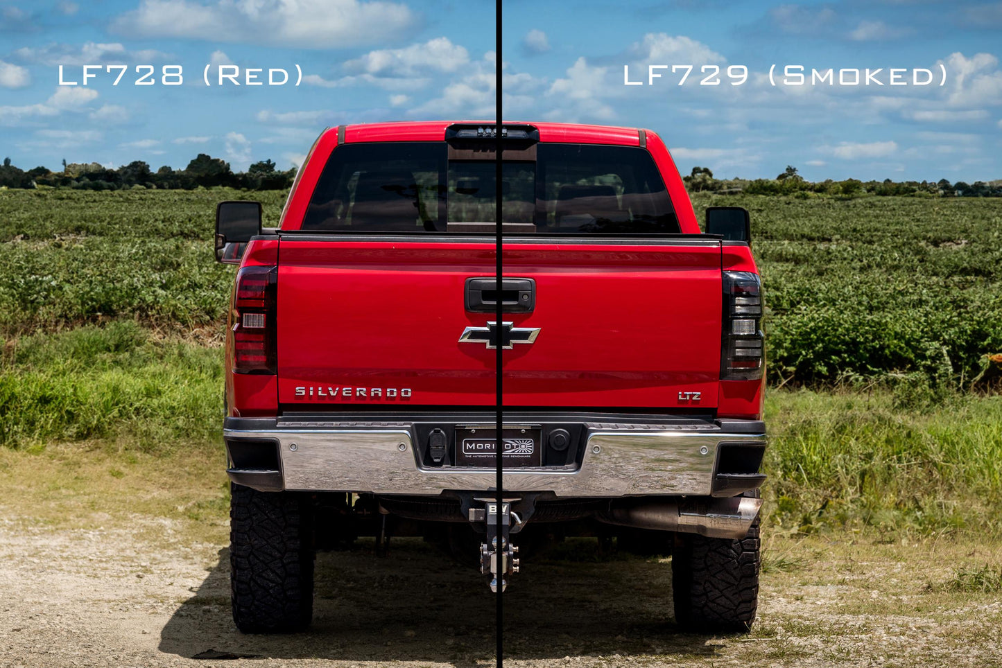 Morimoto Chevrolet Silverado 1500 / HD / GMC Sierra 3500HD Dually XB LED Tail Lights, 2014-2019, Pair, Red, Generation II, LF728