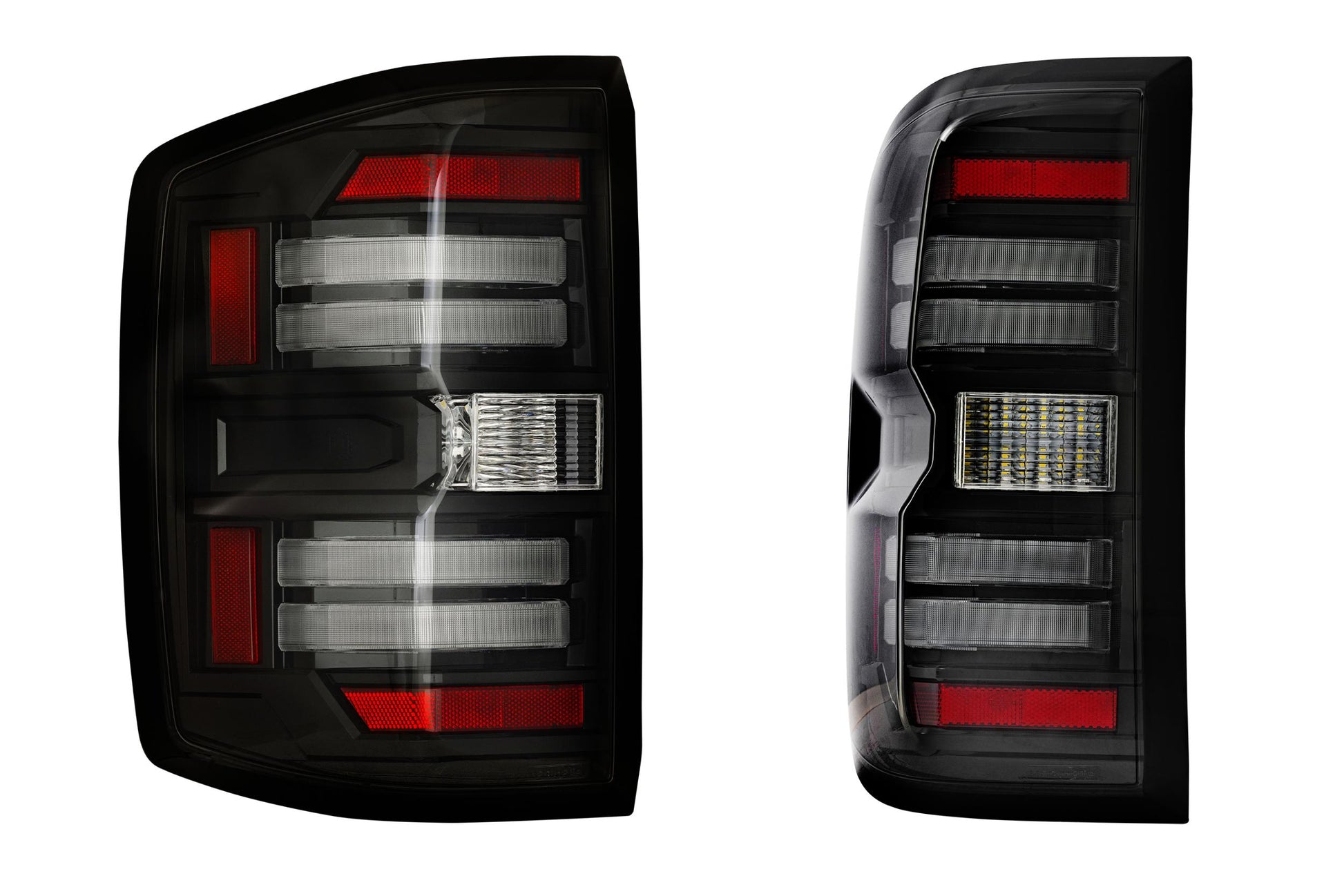 Morimoto Chevrolet Silverado 1500 / HD / GMC Sierra 3500HD Dually XB LED Tail Lights, 2014-2019, Pair, Smoked, LF729